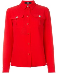 Женская красная классическая рубашка от Versus