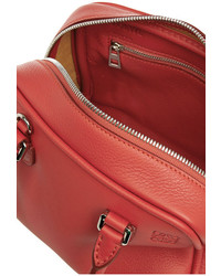 Красная кожаная большая сумка от Loewe