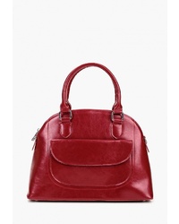 Красная кожаная большая сумка от Bolso