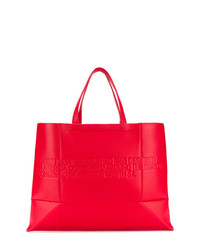 Красная кожаная большая сумка от Calvin Klein 205W39nyc