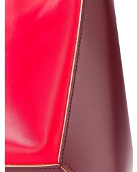 Красная кожаная большая сумка от Marni