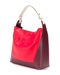 Красная кожаная большая сумка от Marni