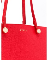 Мужская красная кожаная большая сумка от Furla