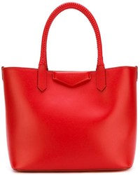 Красная кожаная большая сумка от Givenchy