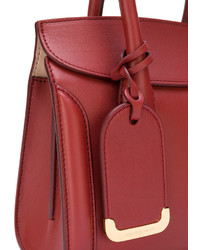Красная кожаная большая сумка от Alexander McQueen