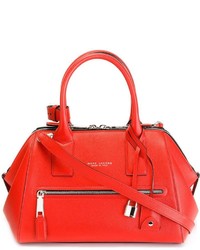 Красная кожаная большая сумка от Marc Jacobs