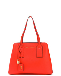 Красная кожаная большая сумка от Marc Jacobs