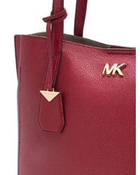 Красная кожаная большая сумка от MICHAEL Michael Kors