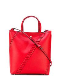 Красная кожаная большая сумка от Proenza Schouler