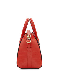 Красная кожаная большая сумка от Givenchy