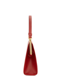 Красная кожаная большая сумка от Mansur Gavriel