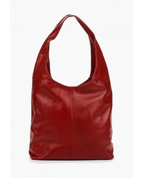 Красная кожаная большая сумка от Roberta Rossi