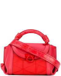 Красная кожаная большая сумка от Salvatore Ferragamo