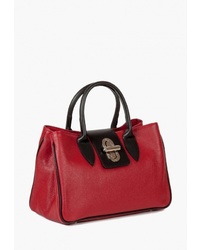 Красная кожаная большая сумка от Sefaro Exotic