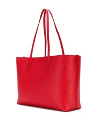 Красная кожаная большая сумка от Alexander McQueen
