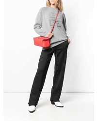 Красная кожаная большая сумка от Givenchy