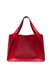 Красная кожаная большая сумка от Stella McCartney
