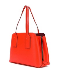 Красная кожаная большая сумка от Marc Jacobs