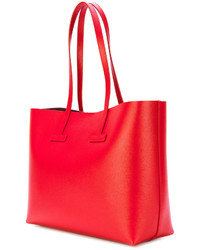 Красная кожаная большая сумка от Tom Ford