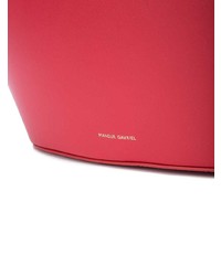 Красная кожаная большая сумка от Mansur Gavriel