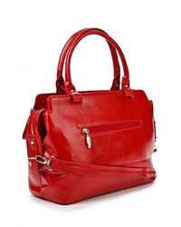 Красная кожаная большая сумка от Vera Victoria Vito