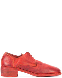 Красная кожаная обувь от Guidi