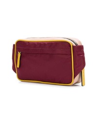 Красная кожаная поясная сумка от Marni