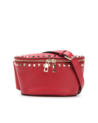 Красная кожаная поясная сумка от Valentino