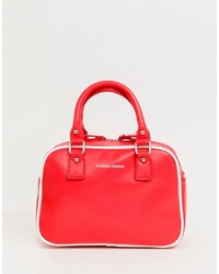 Женская красная кожаная спортивная сумка от Claudia Canova