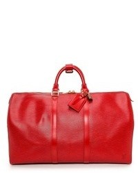 Женская красная кожаная спортивная сумка от WGACA