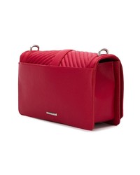 Красная кожаная стеганая сумка через плечо от Rebecca Minkoff