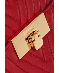 Красная кожаная стеганая сумка через плечо от MICHAEL Michael Kors