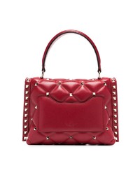 Красная кожаная стеганая сумка через плечо от Valentino