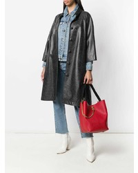 Красная кожаная сумка-мешок от Givenchy