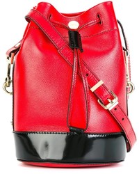 Красная кожаная сумка-мешок от Kenzo
