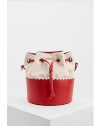 Красная кожаная сумка-мешок от Max & Co.