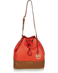 Красная кожаная сумка-мешок от MICHAEL Michael Kors