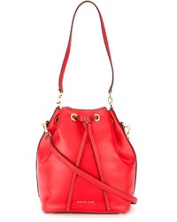 Красная кожаная сумка-мешок от MICHAEL Michael Kors