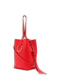 Красная кожаная сумка-мешок от Nina Ricci