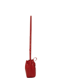 Красная кожаная сумка-мешок от Mansur Gavriel