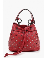 Красная кожаная сумка-мешок от Thomas Munz