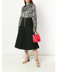 Красная кожаная сумка-мешок от Marni