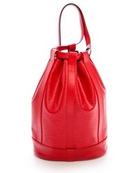 Красная кожаная сумка-мешок от WGACA