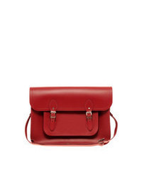 Красная кожаная сумка-саквояж от Cambridge Satchel Company