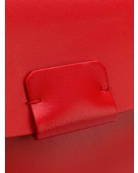 Красная кожаная сумка-саквояж от Nico Giani