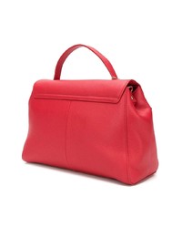 Красная кожаная сумка-саквояж от Tosca Blu