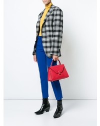 Красная кожаная сумка-саквояж от Valextra