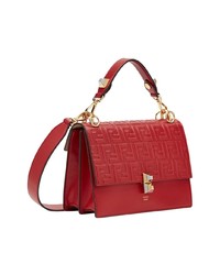 Красная кожаная сумка-саквояж от Fendi