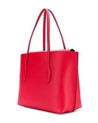 Красная кожаная сумка-саквояж от Tod's