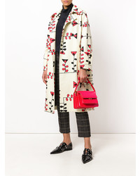 Красная кожаная сумка-саквояж от Marni